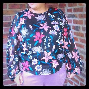 Who What Wear Floral Blouse Size XXL